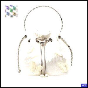 Elegant Evening Bag Sparkly Rhinestone Top Handle Mini Crossbody Clutch